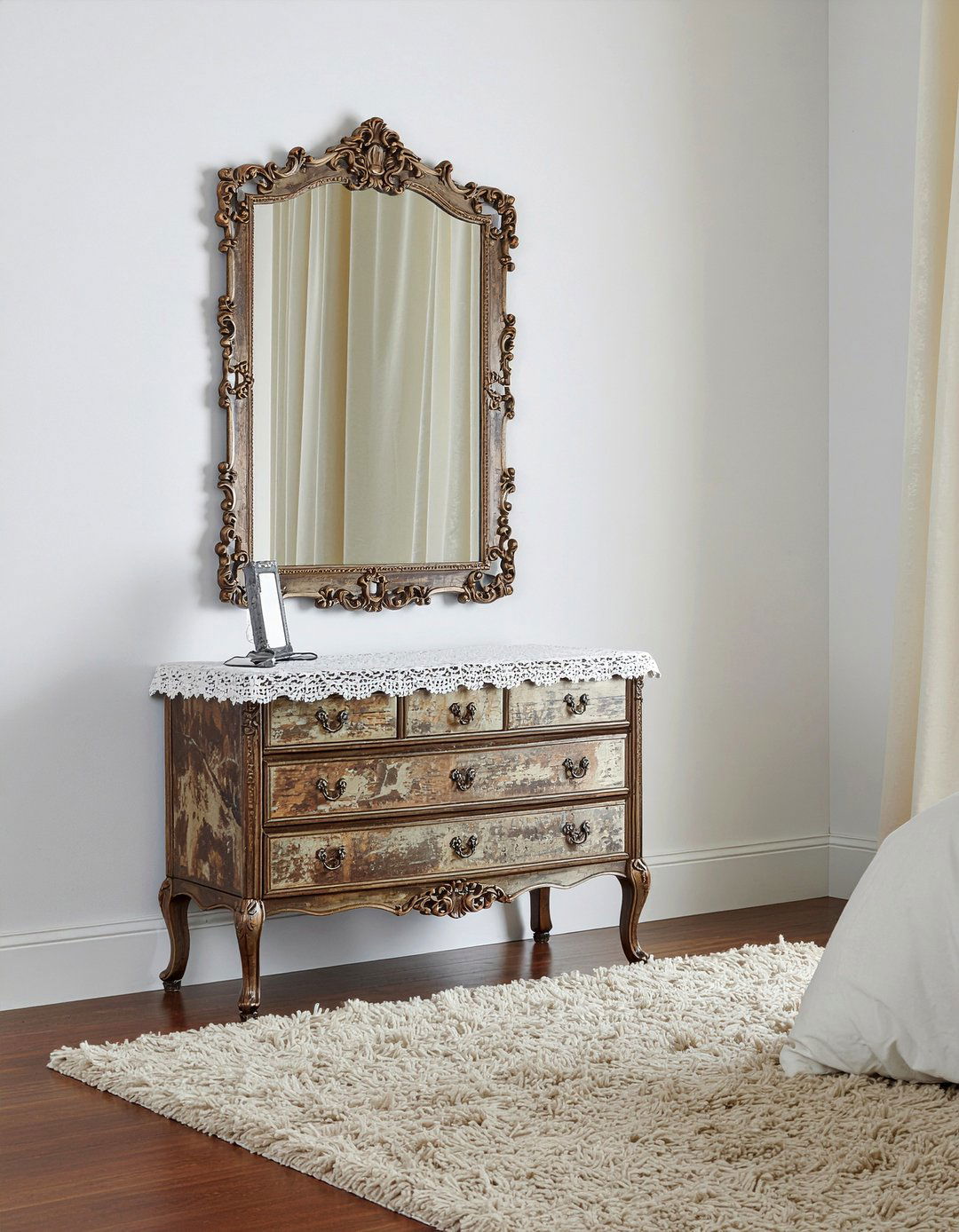 Antique Mirrored Dresser - 30 bedroom mirrored dressers