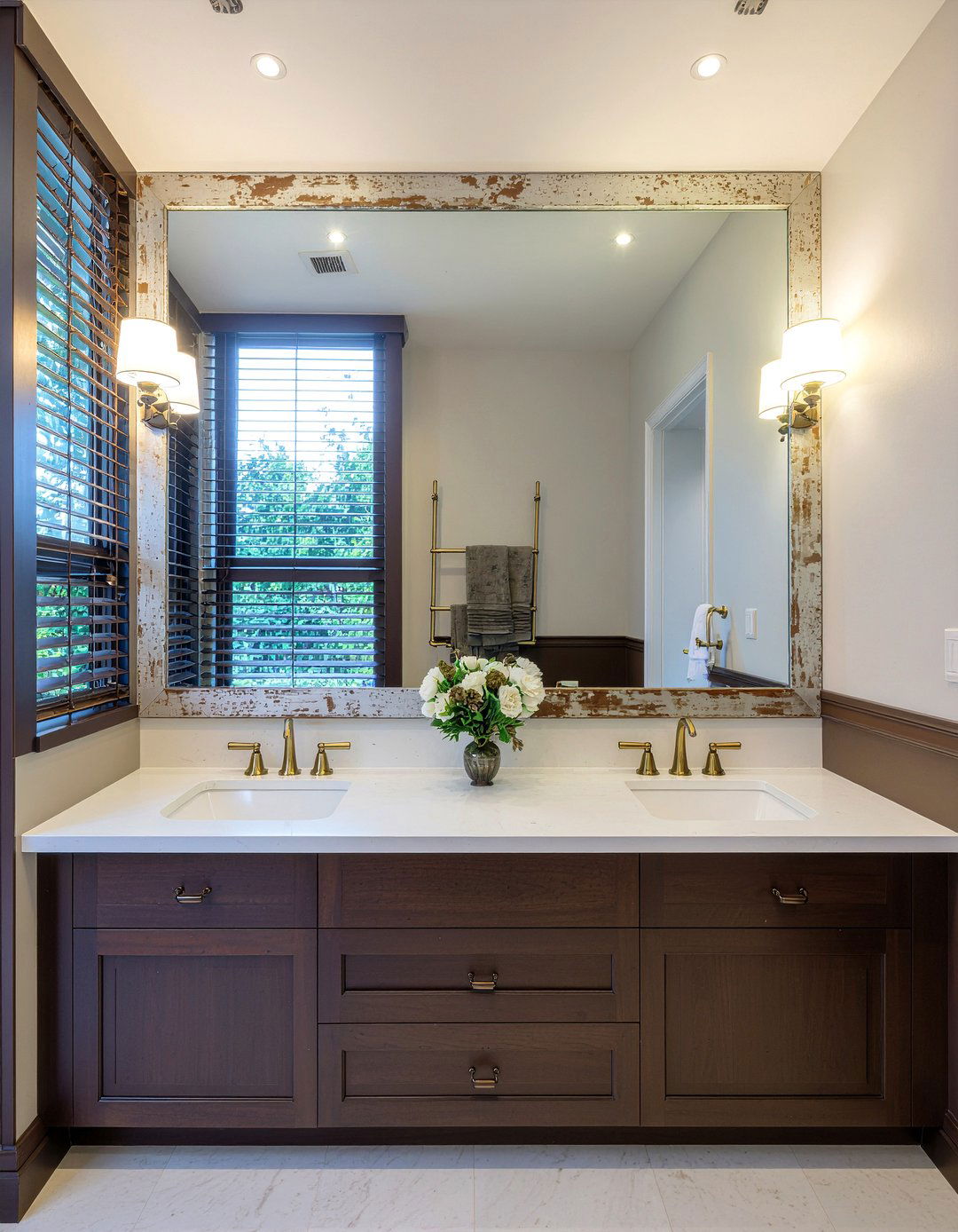 Antique Mirrored Wall Bathroom - 30 mirrored wall bathroom ideas