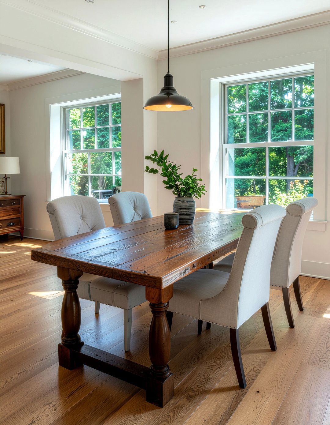 Antique Oak Dining Table - 30 family heirloom dining room ideas