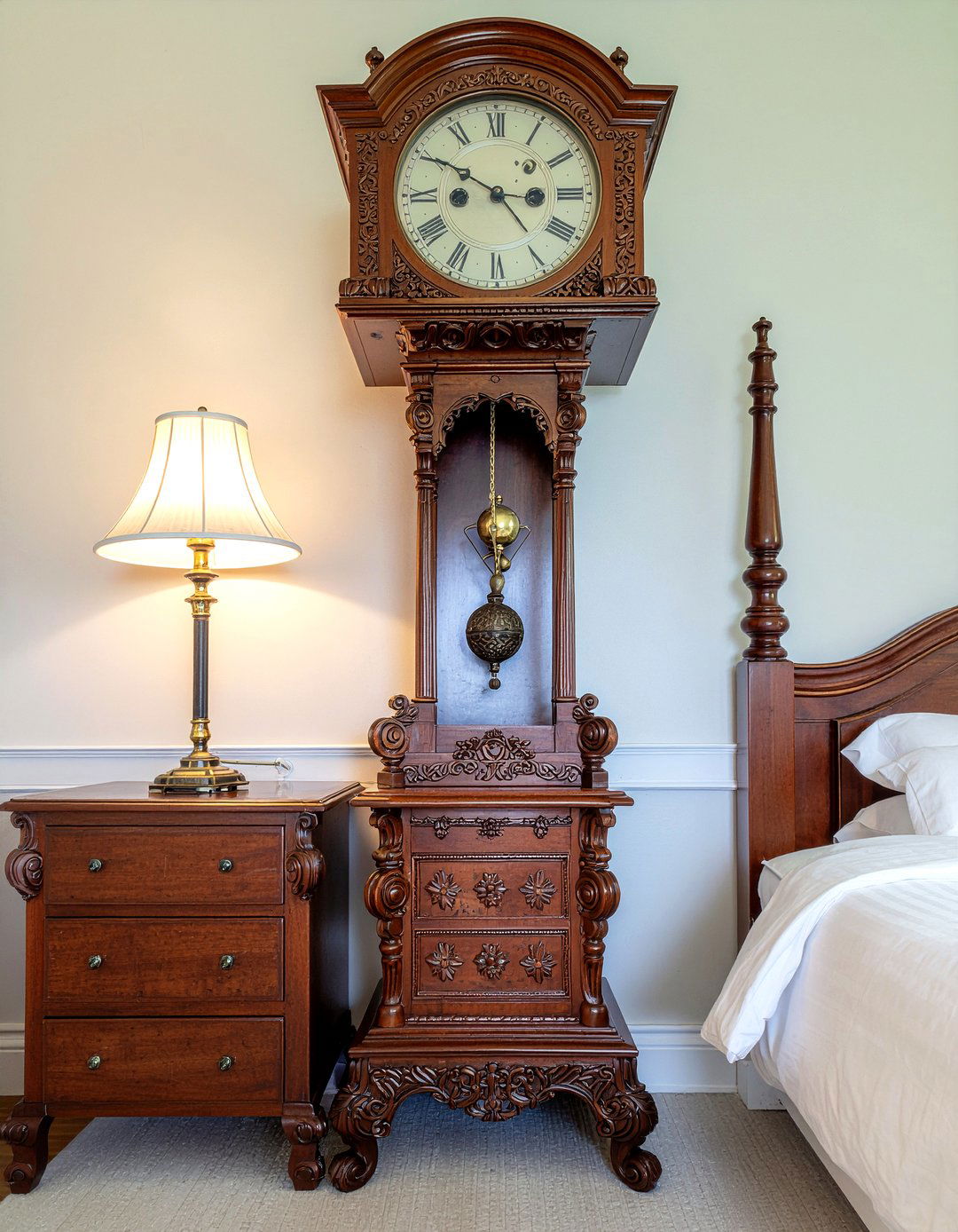 Antique Pendulum Wall Clock - 30 bedroom wall clocks