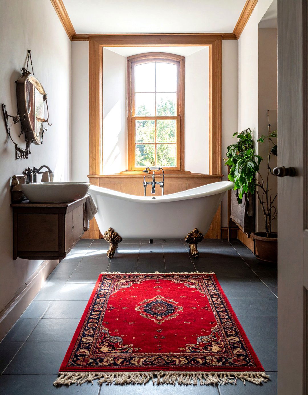 Antique Rug In Bathroom - 30 Tudor bathroom ideas