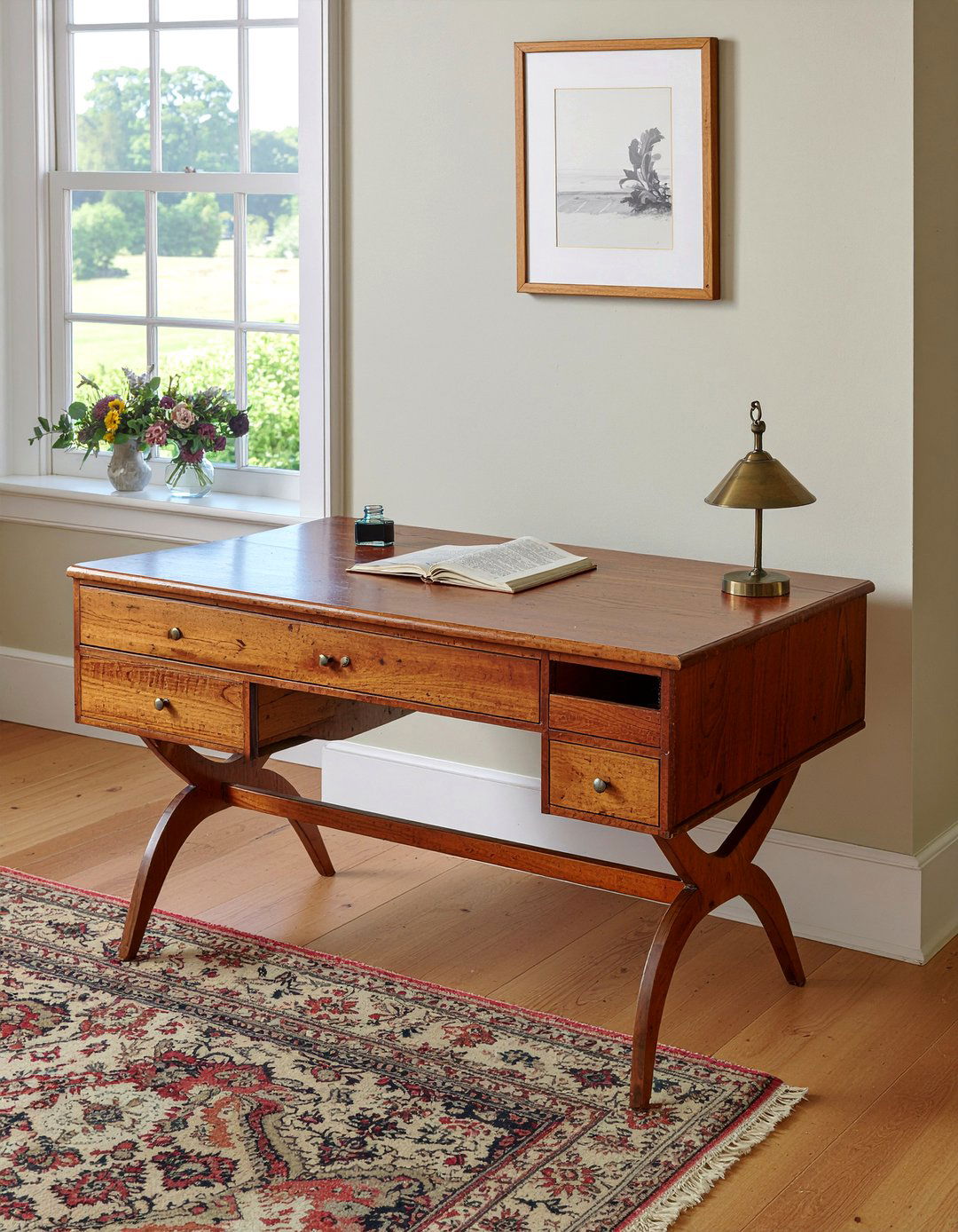 Antique Secretary Desk - 30 living room cottage furniture ideas