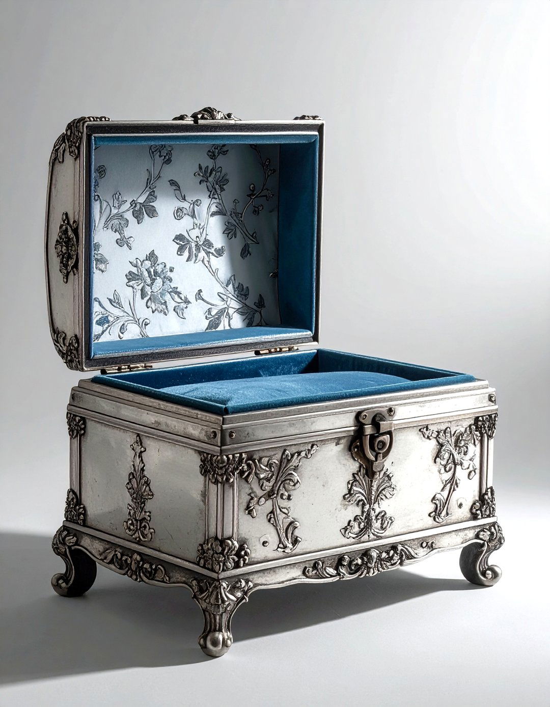 Antique Silver Jewelry Casket - 30 jewelry box ideas