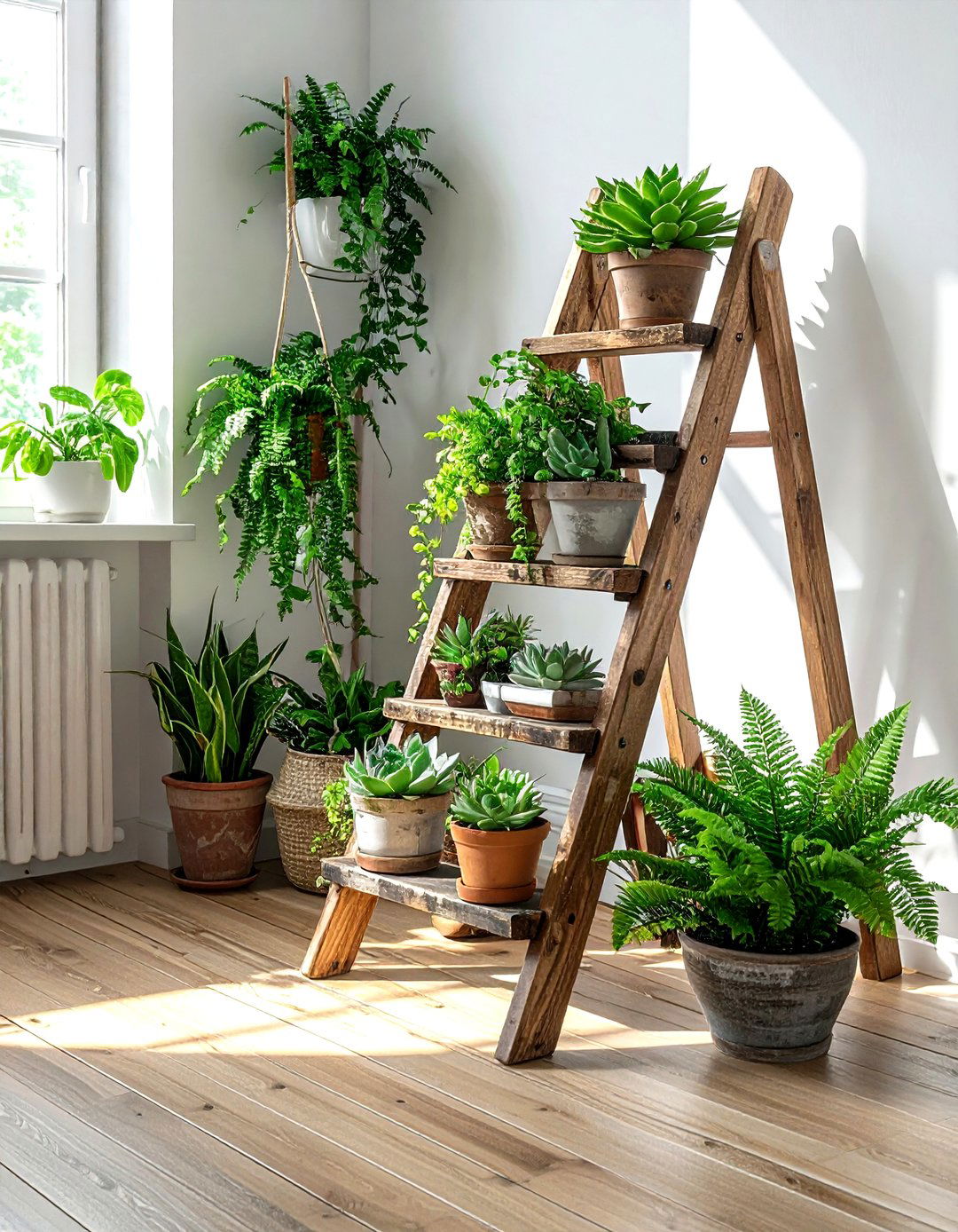 Antique Step Ladders - 30 secondhand decor ideas