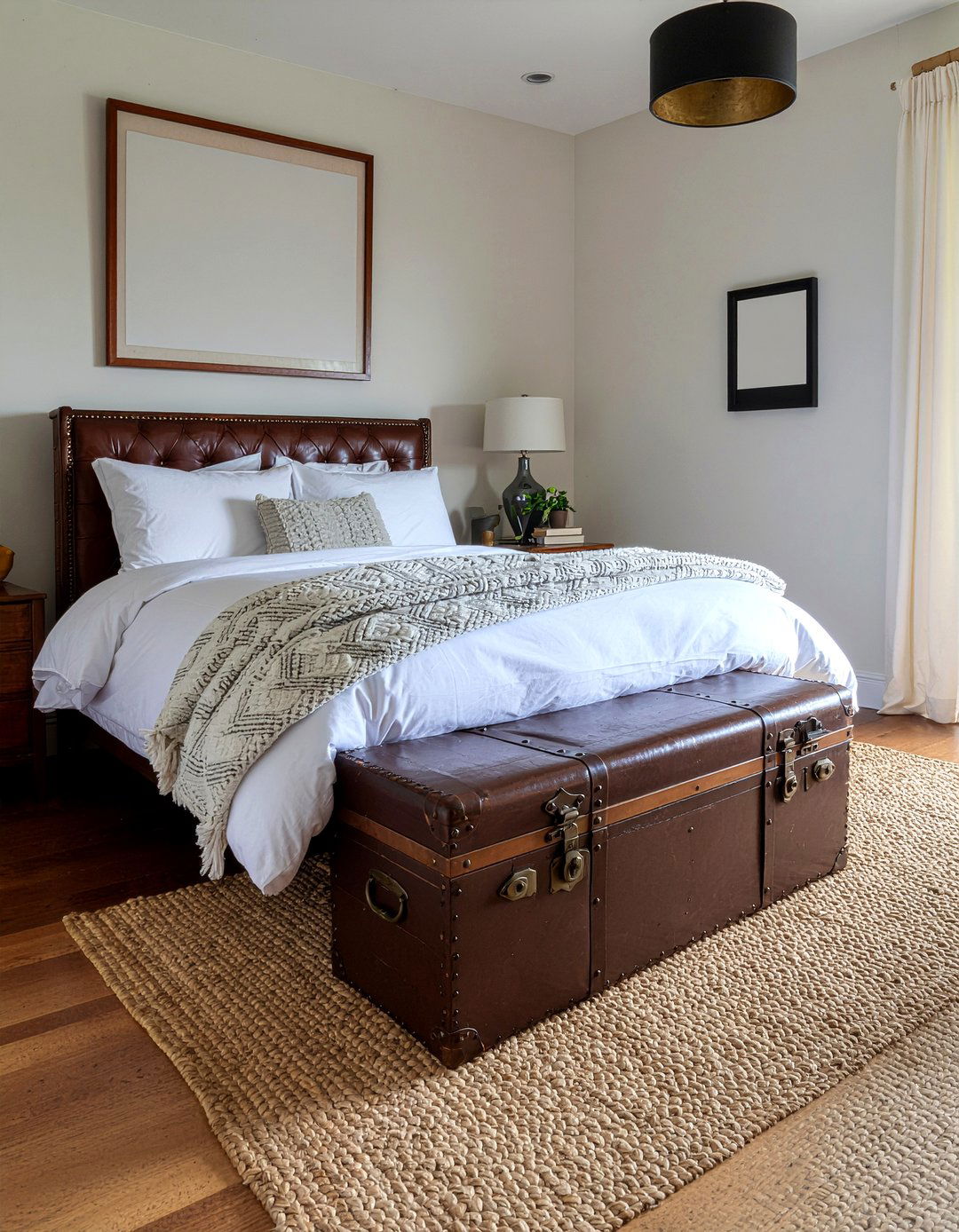 Antique Trunk Nightstand - 30 bedroom vintage nightstands