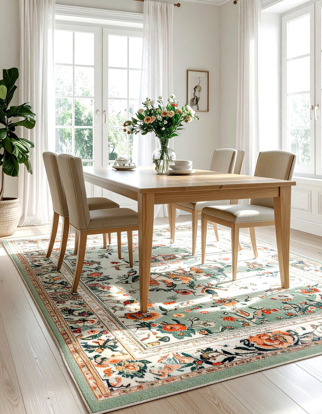 Antique Turkish Oushak - 30 vintage rug ideas