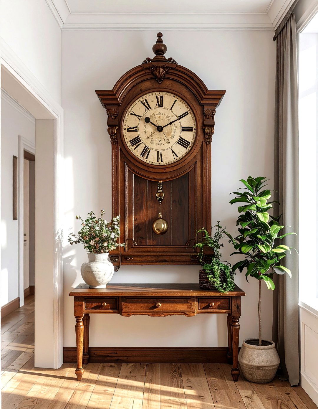 Antique Wall Clock - 30 vintage finds decor ideas