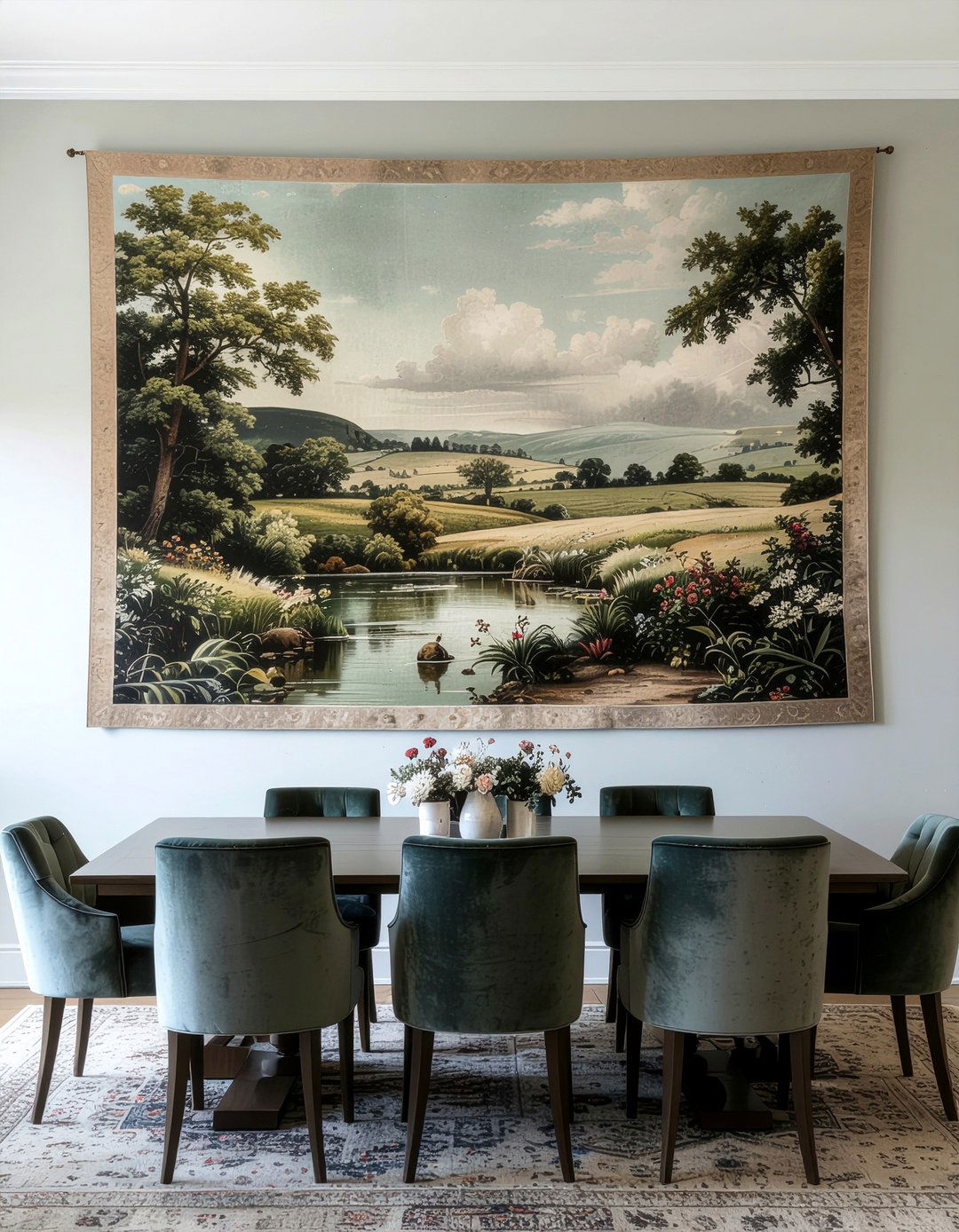 Antique Wall Tapestry - 30 old world dining room ideas