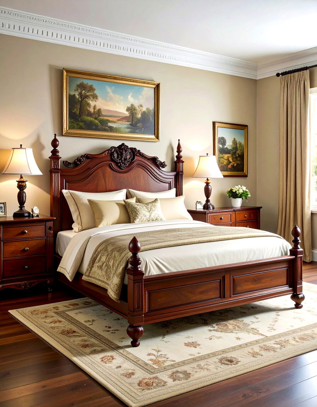 Antique Wood Bed Frame - 30 old house bedroom ideas
