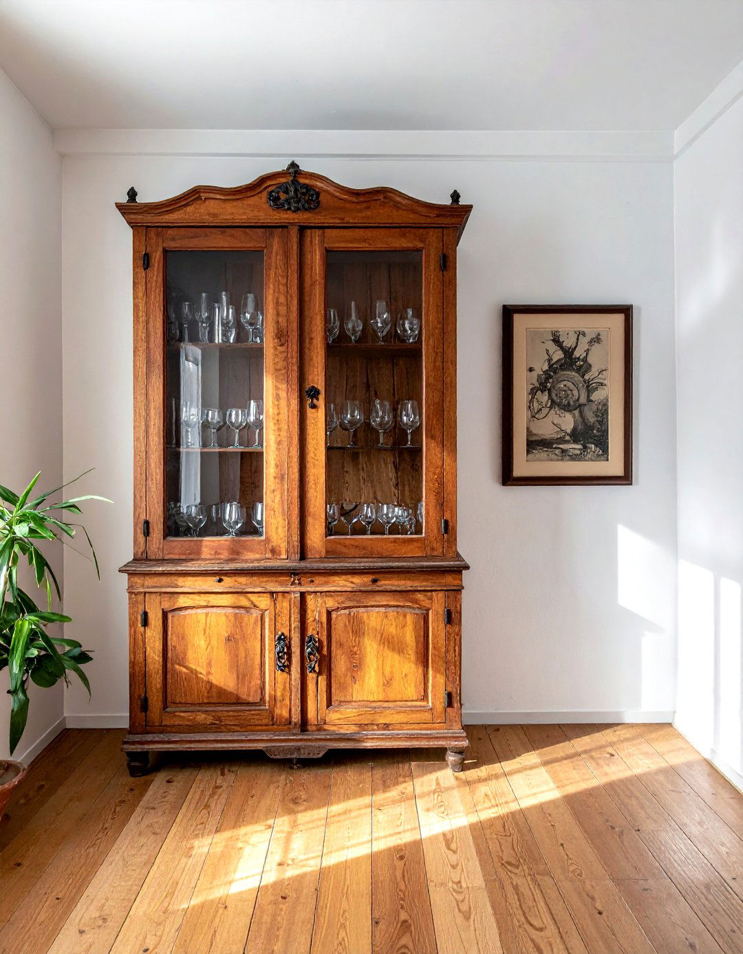 Antique Wood Hutch - 30 Spanish dining room ideas