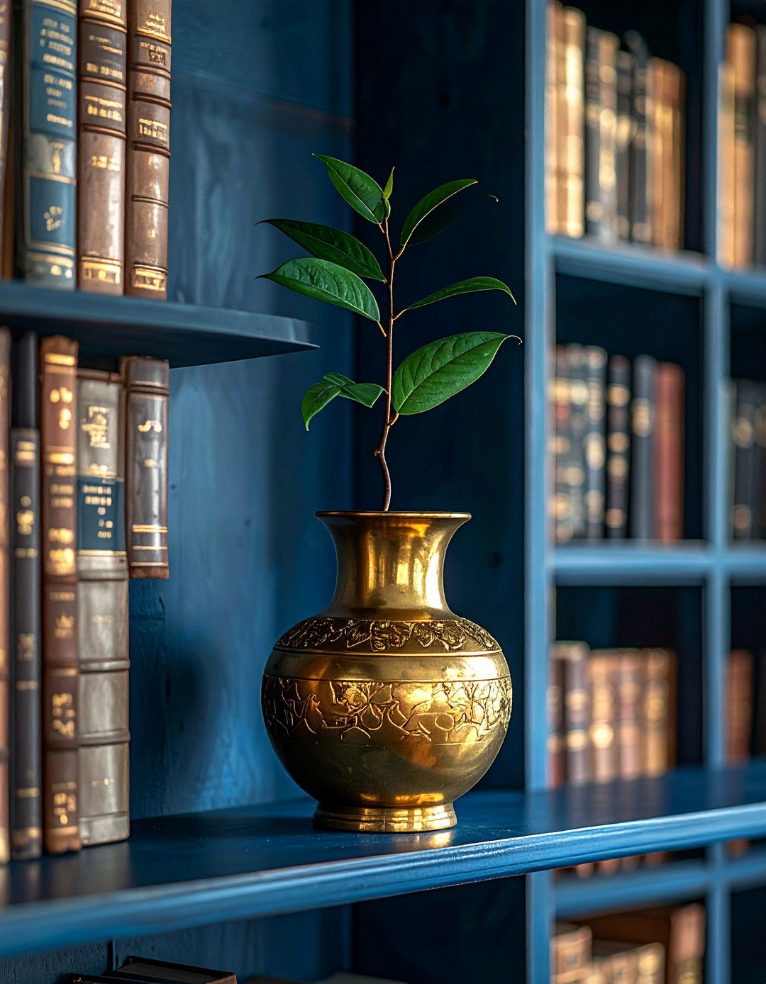 Antique brass bud vase - 30 vintage vase ideas