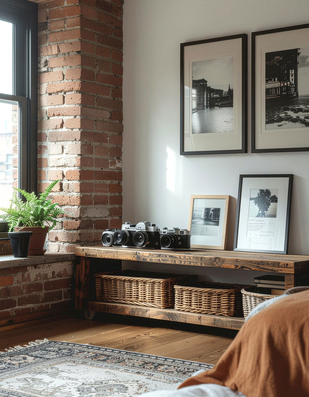 Antique camera display - 30 bedroom hobby display ideas