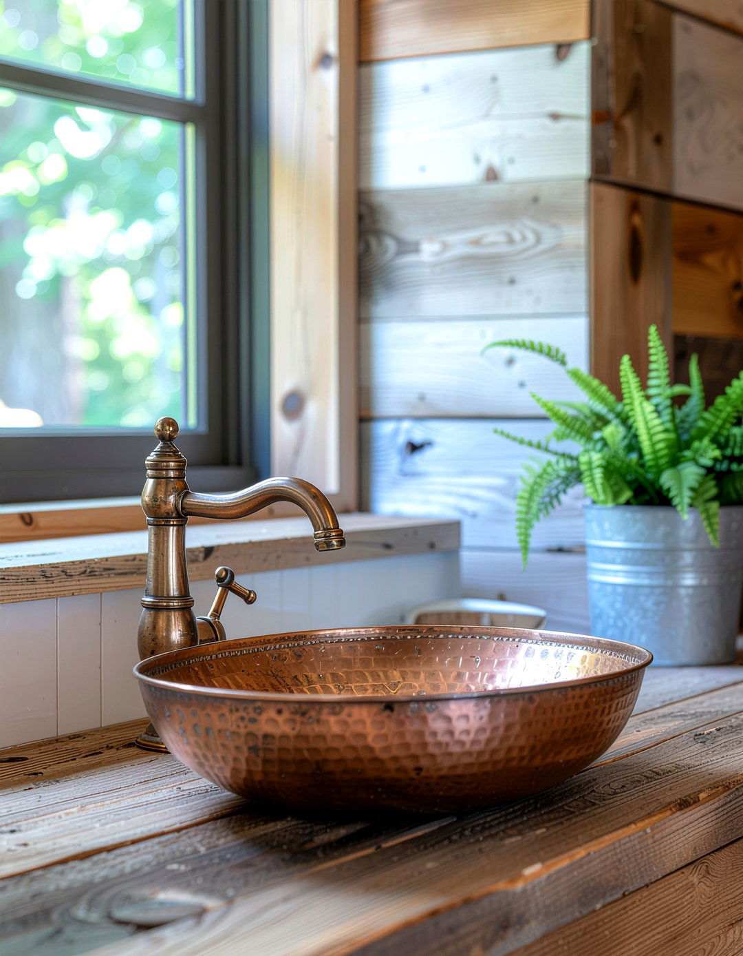 Antique copper bathroom faucet - 30 bathroom faucet ideas