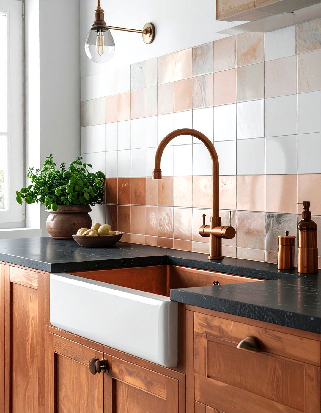 Antique copper wall mount kitchen faucet - 30 wall-mount kitchen faucet ideas