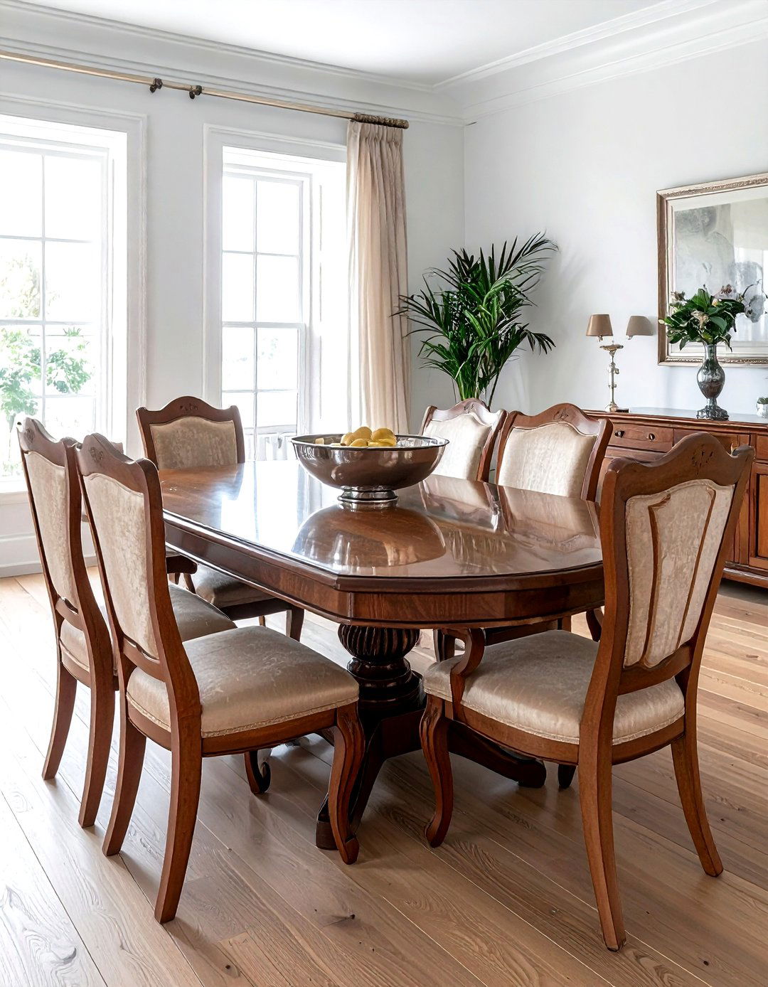 Antique dining table and chairs - 30 vintage dining room ideas
