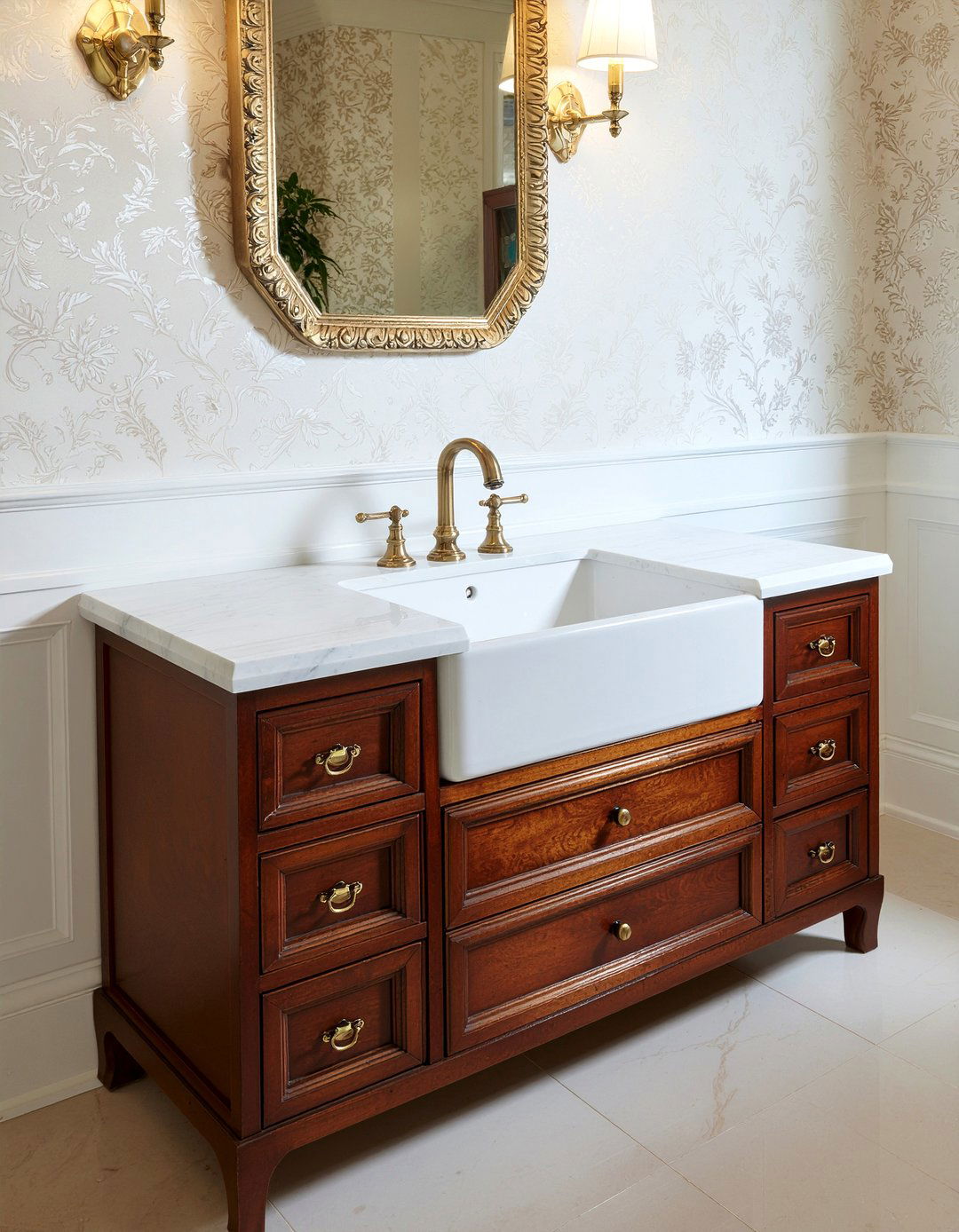 Antique dresser bathroom vanity - 30 rustic bathroom vanity ideas