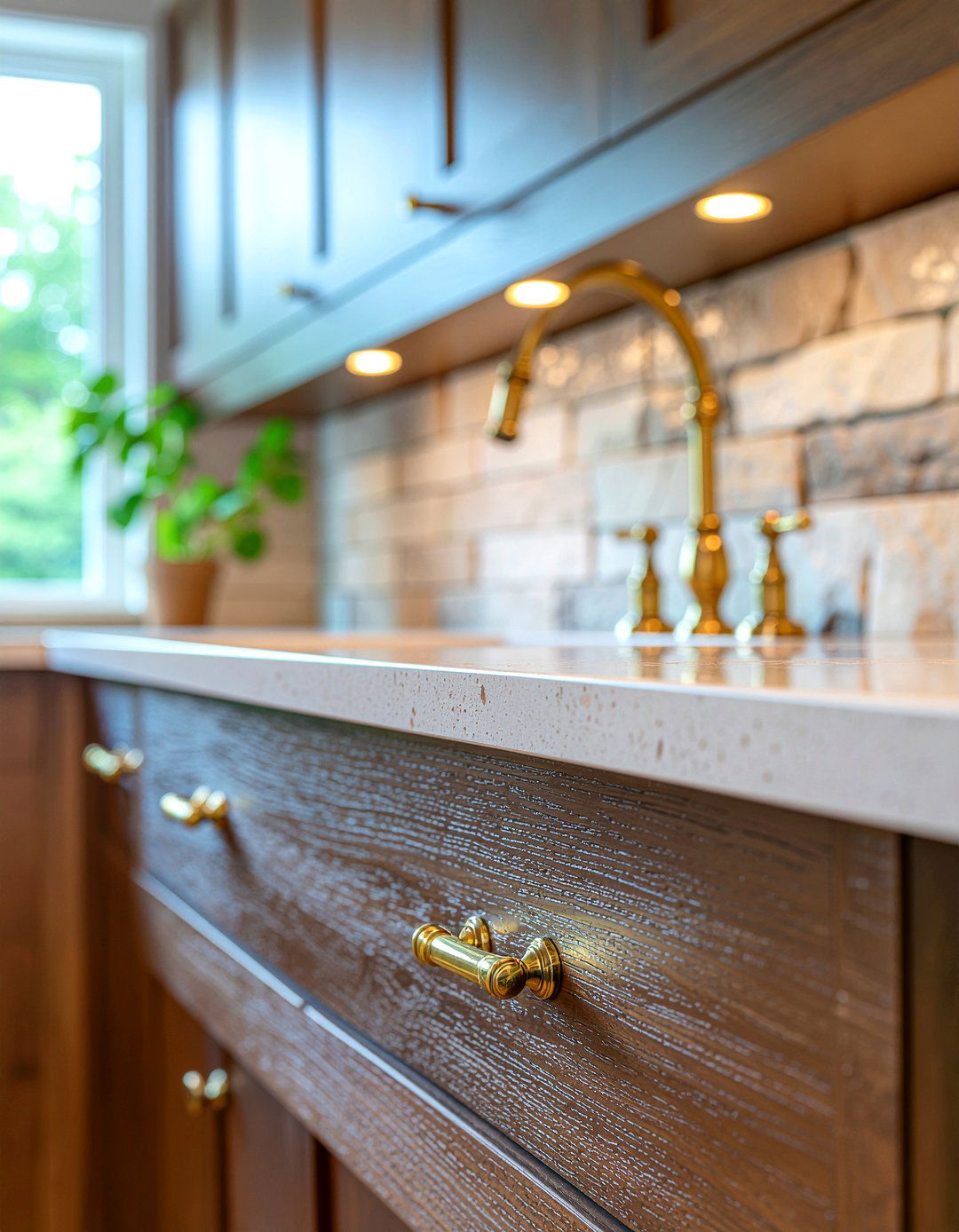 Antique gold kitchen hardware - 30 gold kitchen hardware ideas