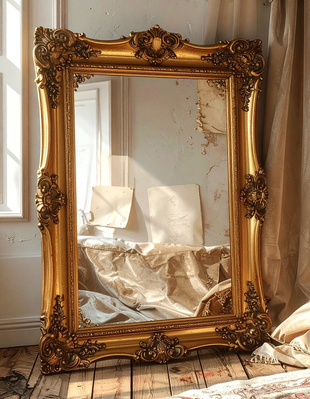 Antique mirror frame - 30 memory display ideas