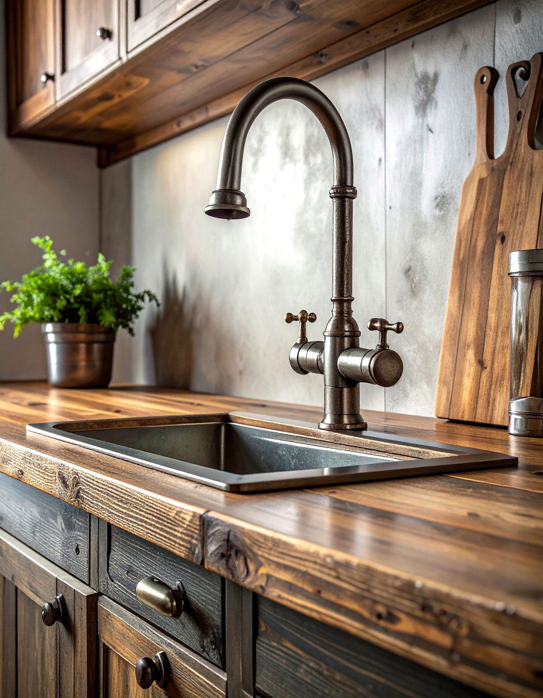 Antique nickel kitchen faucet - 30 nickel kitchen faucet ideas