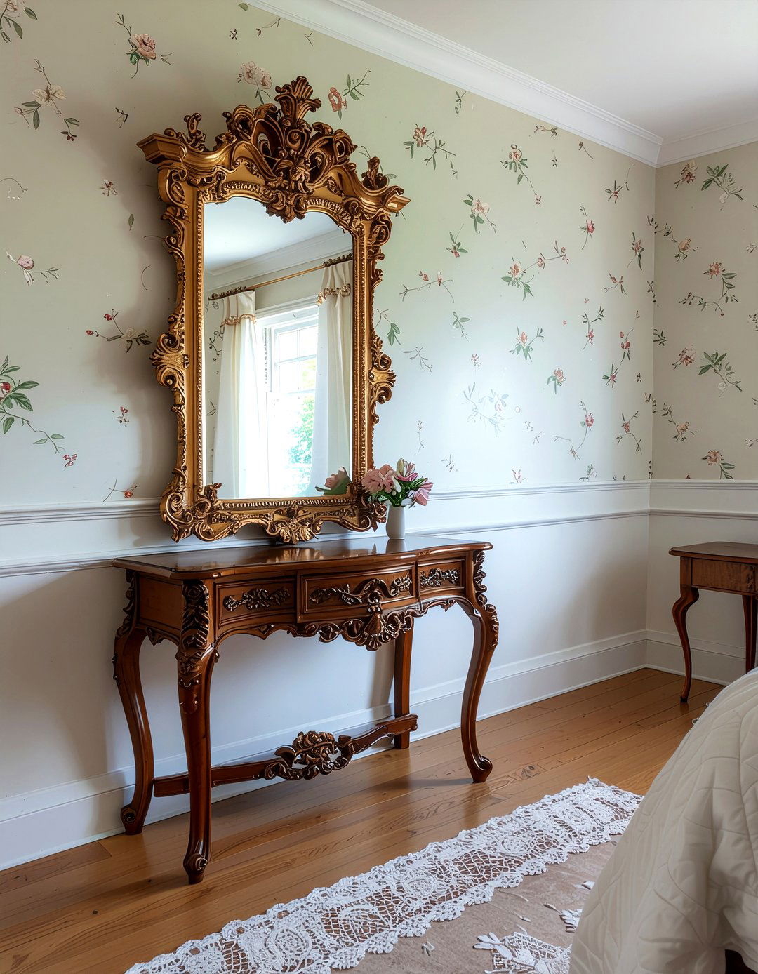 Antique ornate mirror - 30 bedroom wall mirrors