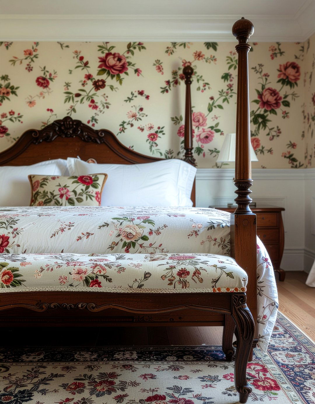 Antique wood bench - 30 bedroom end of bed benches