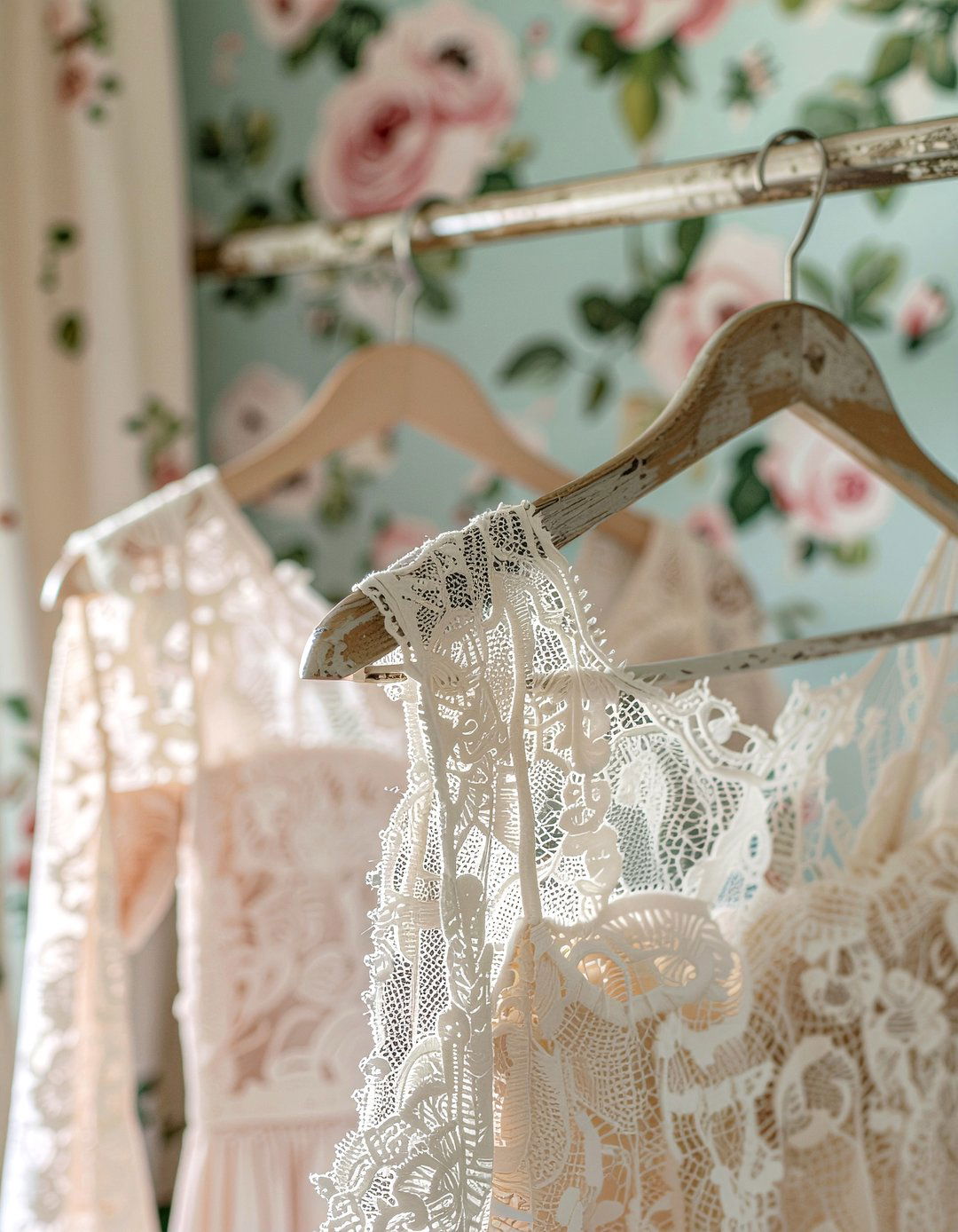 Antique wooden hangers - 30 bedroom wooden hangers