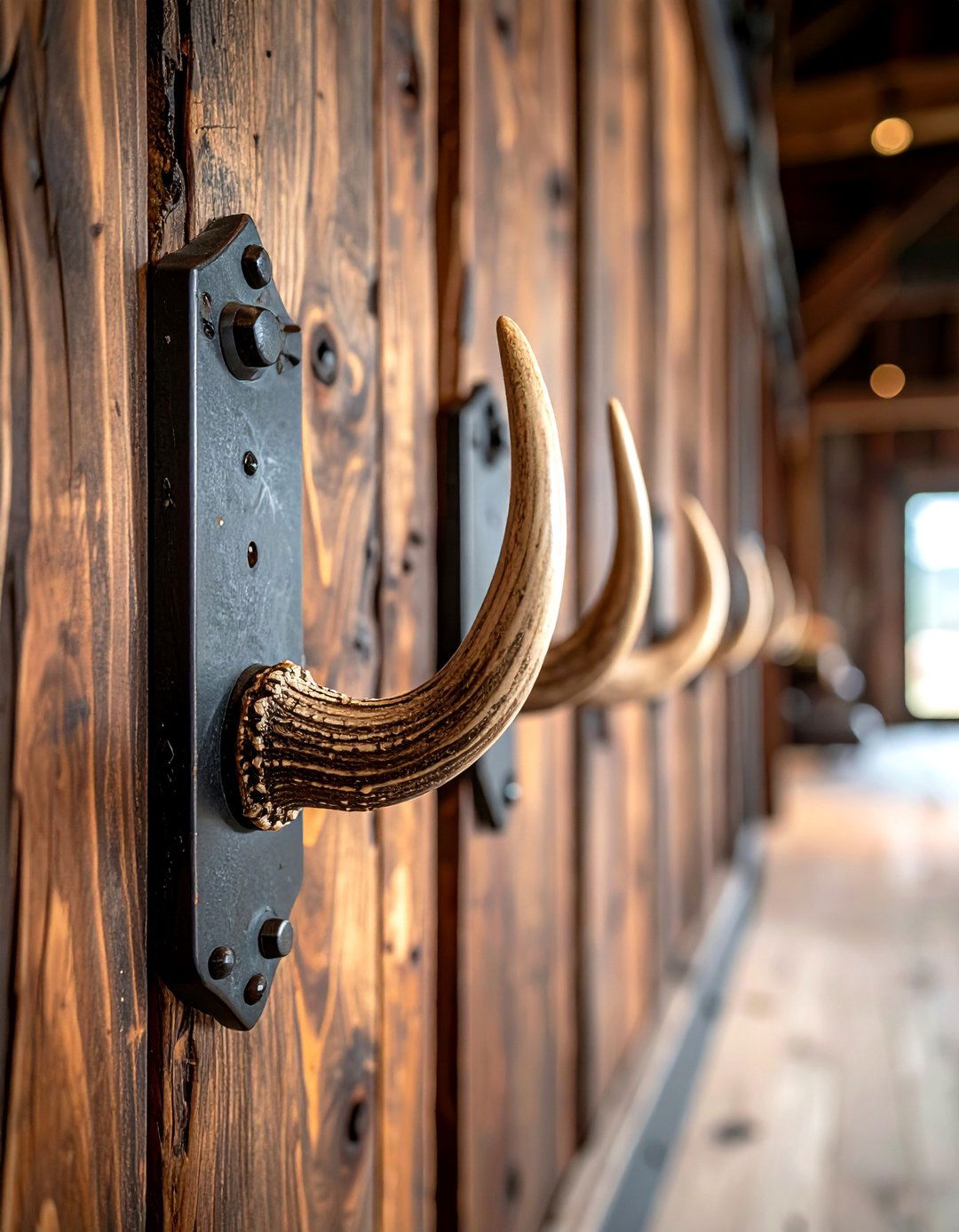 Antler Door Handle - 30 antler decor ideas