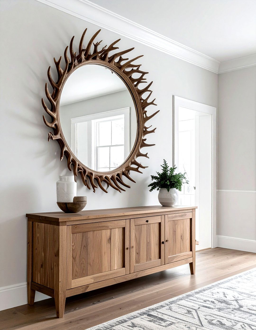 Antler Mirror Frames - 30 lodge decor ideas