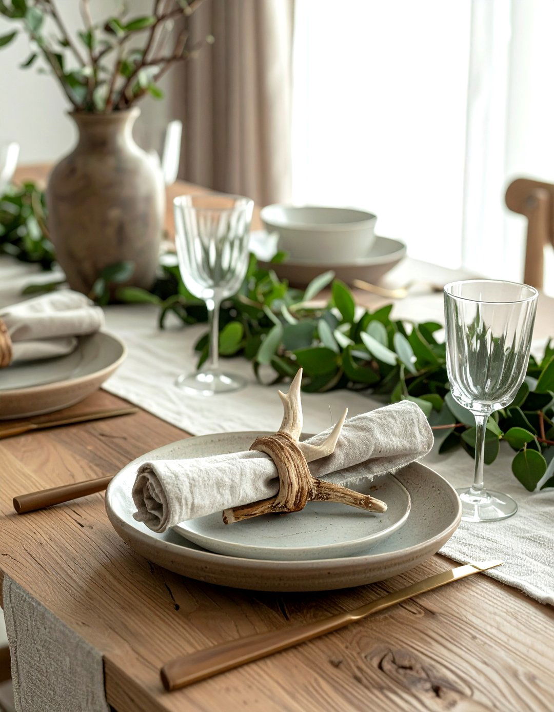 Antler Napkin Ring - 30 antler decor ideas