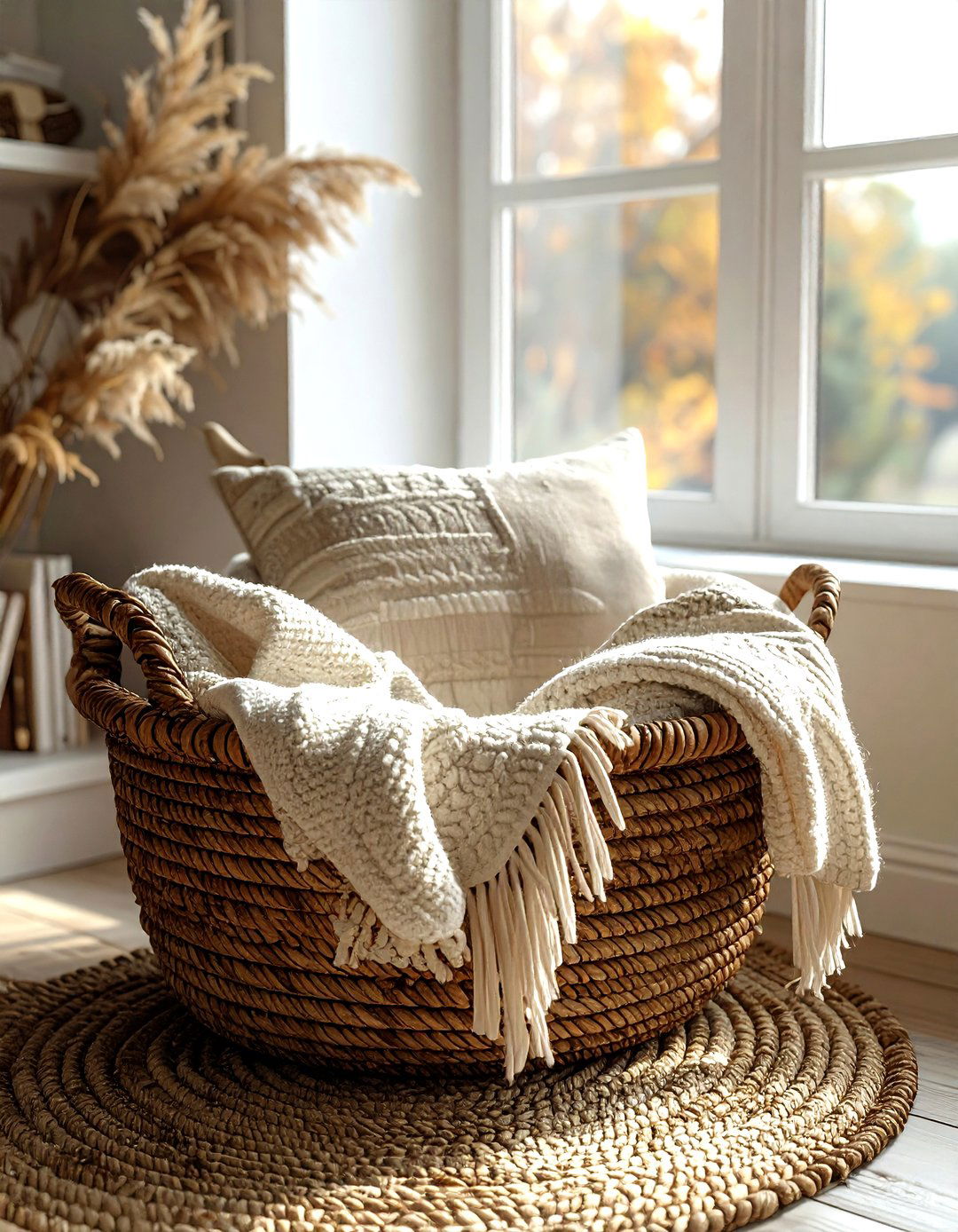 Antler Storage Basket - 30 antler decor ideas