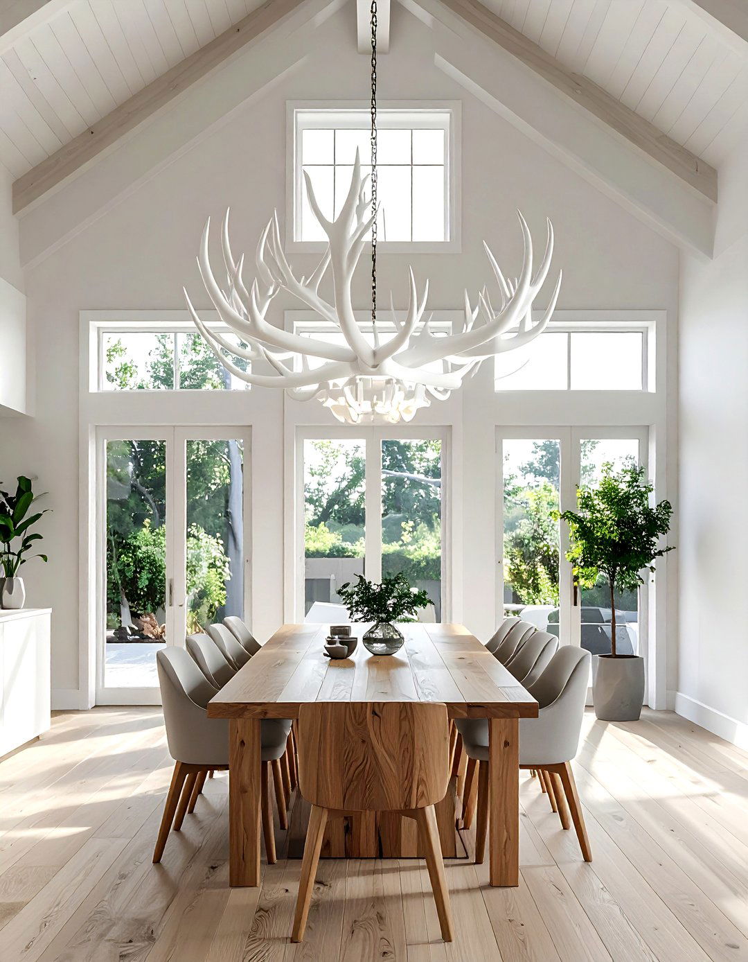 Antler chandelier lighting - 30 horn decor ideas