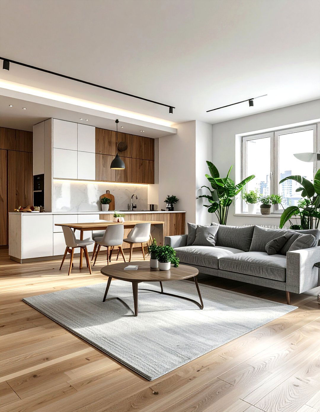 Apartment kitchen living room combo - 30 kitchen living room combo ideas