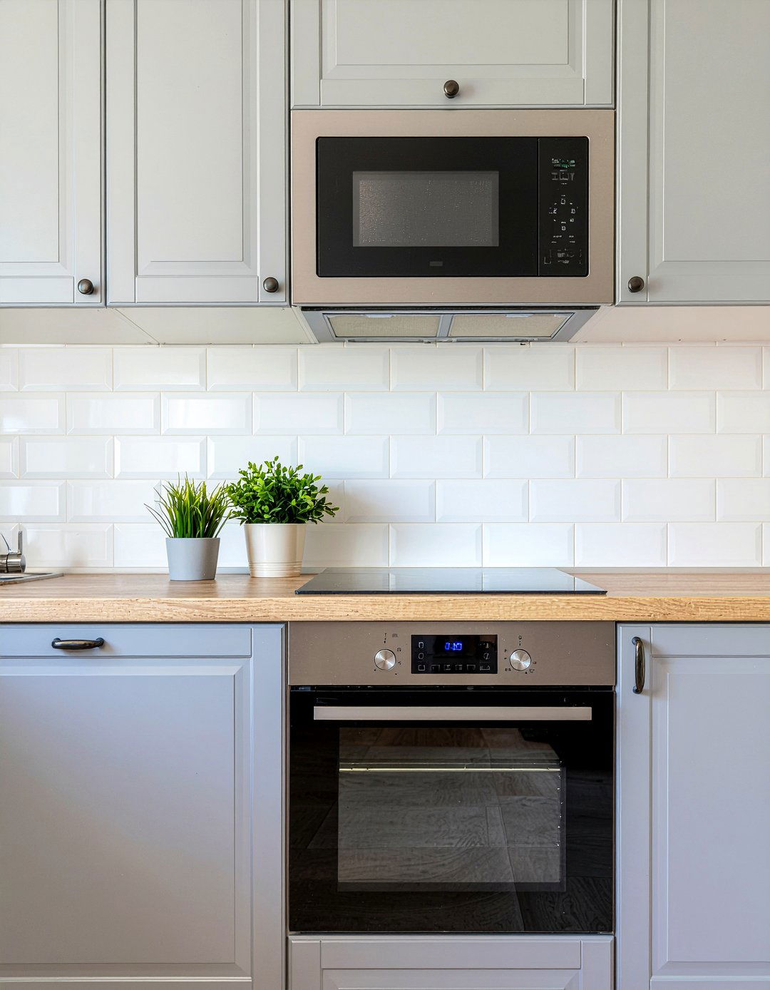 Apartment kitchen microwave over stove - 30 over-the-range microwave kitchen ideas