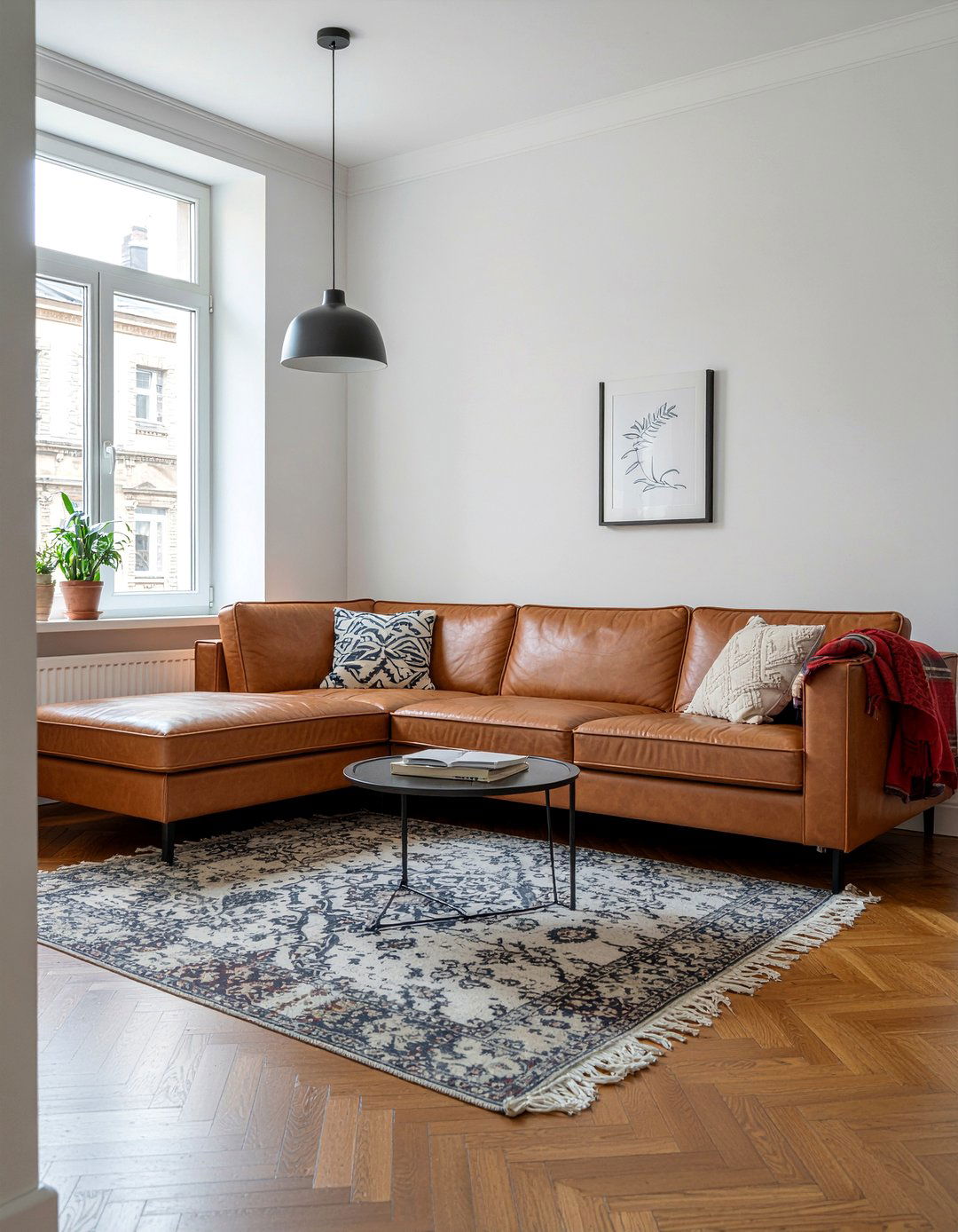 Apartment living room leather sofa - 30 leather sofa living room ideas