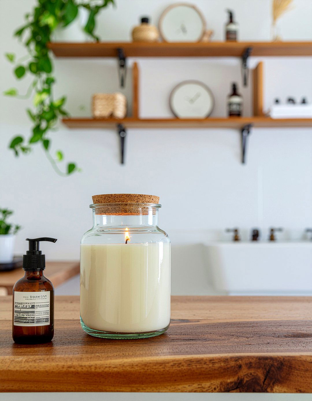 Apothecary Jar Candles - 30 bathroom candle ideas