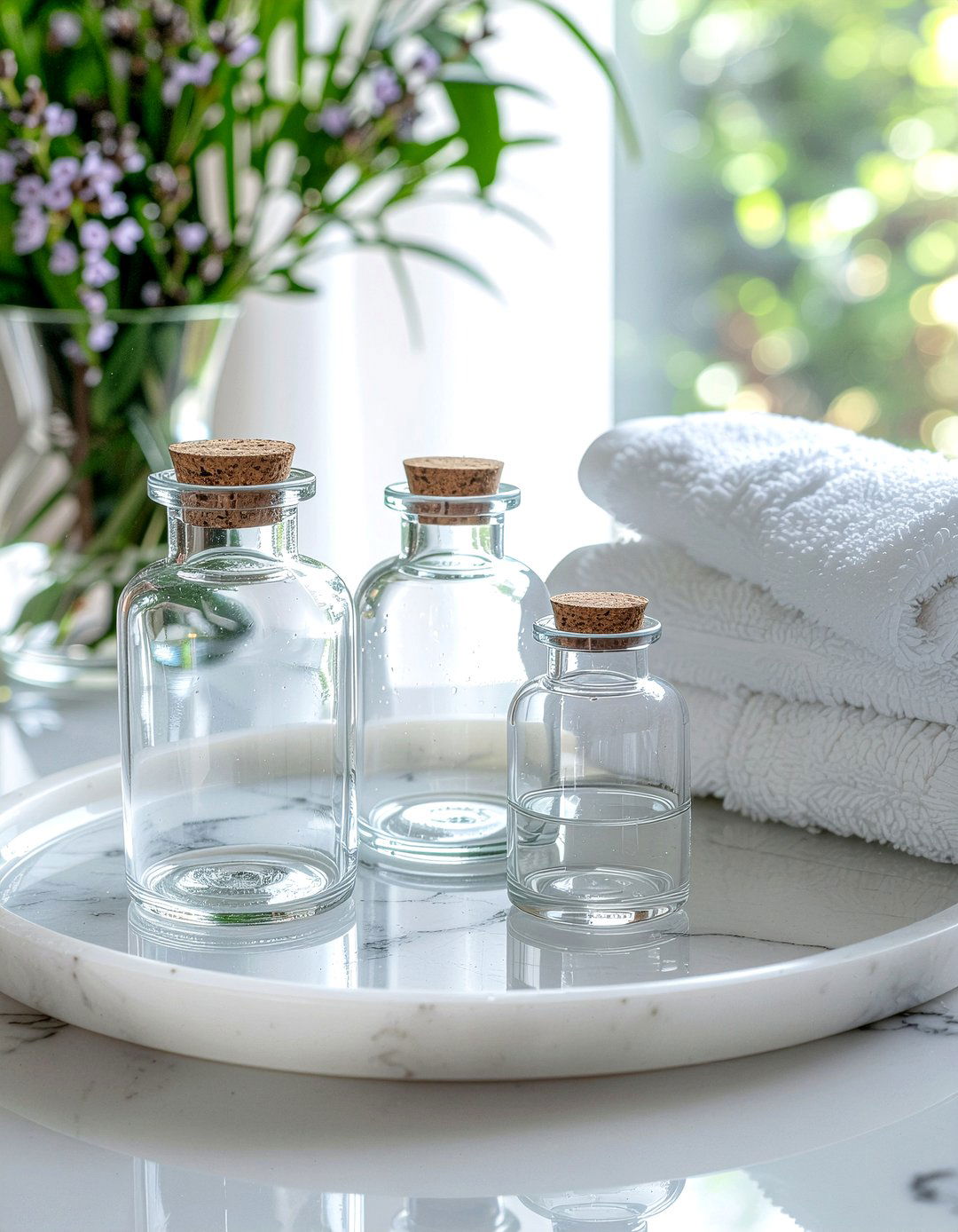 Apothecary Jars - 30 bathroom sink accent ideas