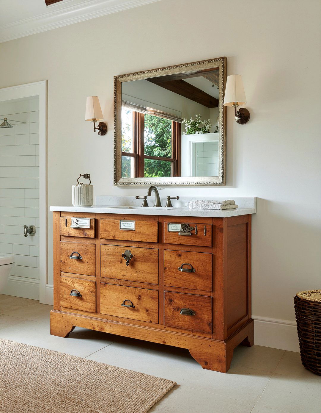 Apothecary Style Bathroom Cabinet - 30 bathroom cabinet ideas