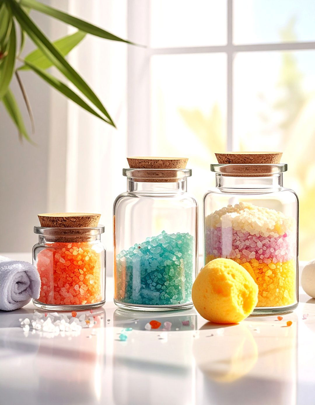 Apothecary glass jar - 30 bathroom storage hacks