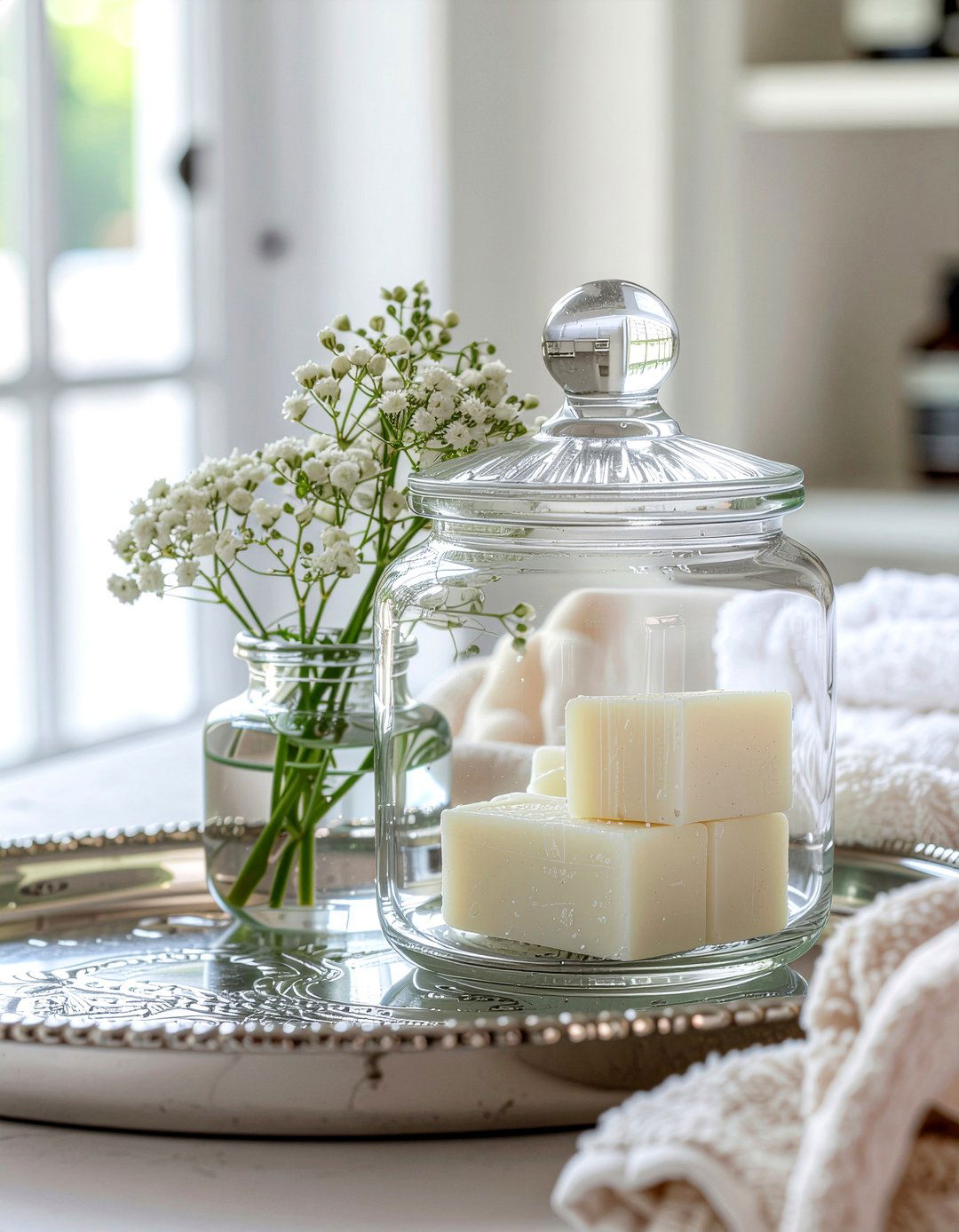 Apothecary jar - 30 French country bathroom ideas