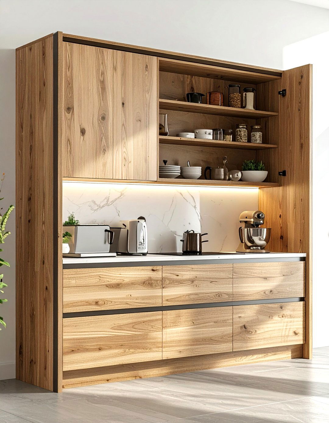 Appliance Garage - 30 functional kitchen ideas