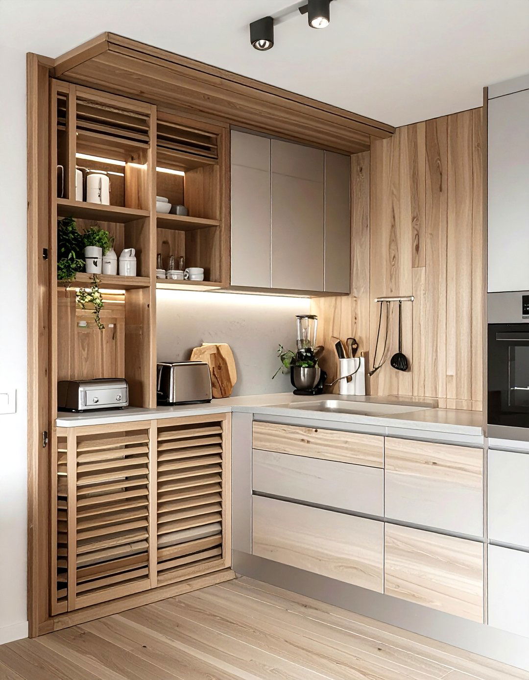 Appliance Garage - 30 kitchen alcove ideas