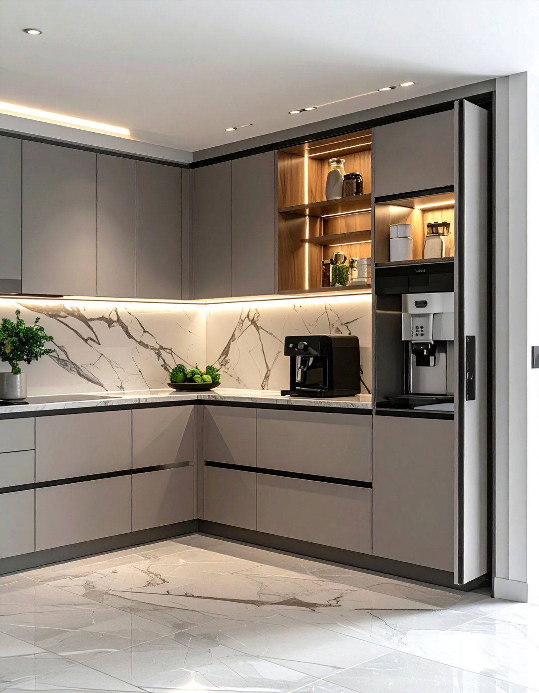 Appliance garage - 30 kitchen cabinet storage ideas