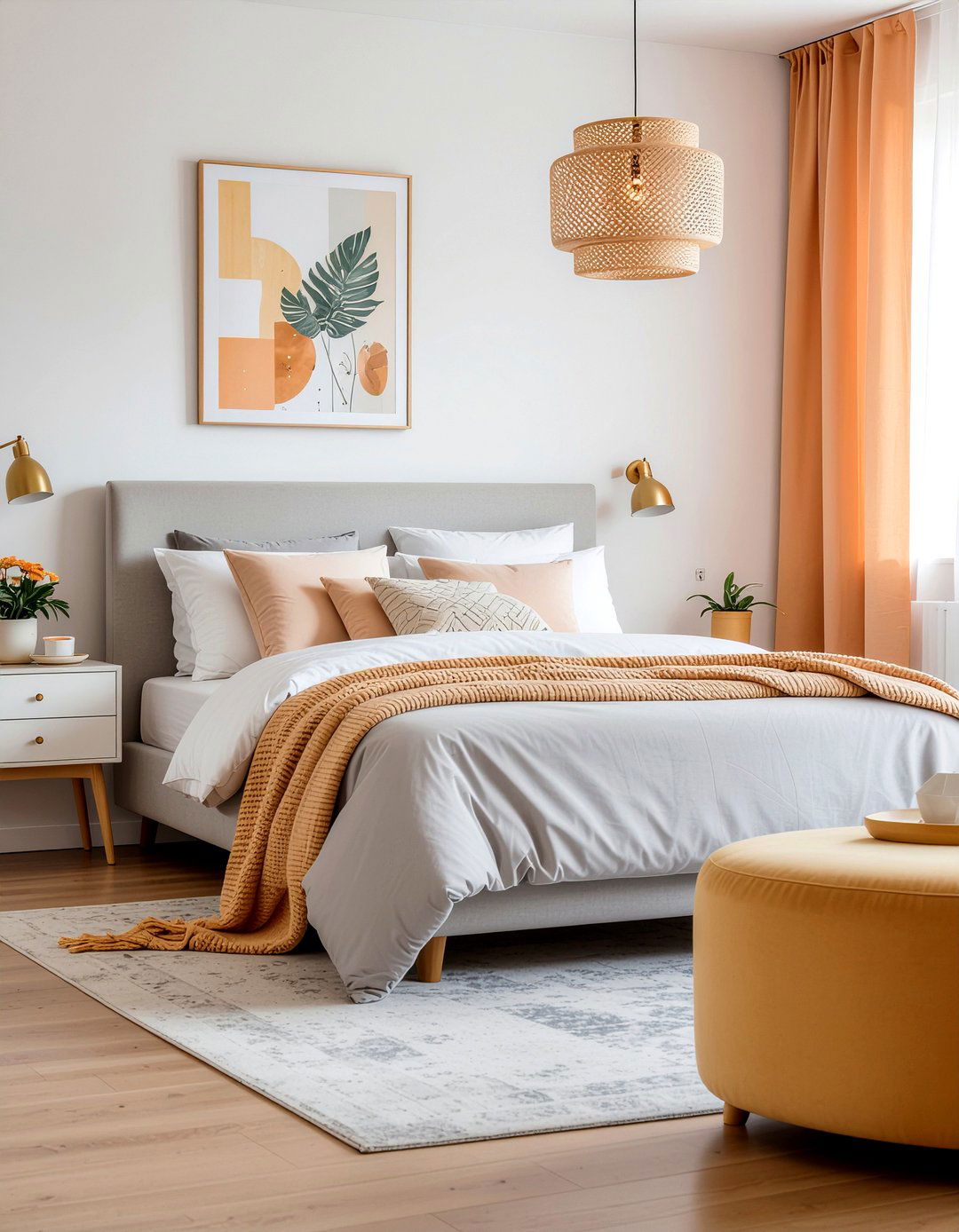 Apricot Bedroom Decor - 30 pastel bedroom ideas