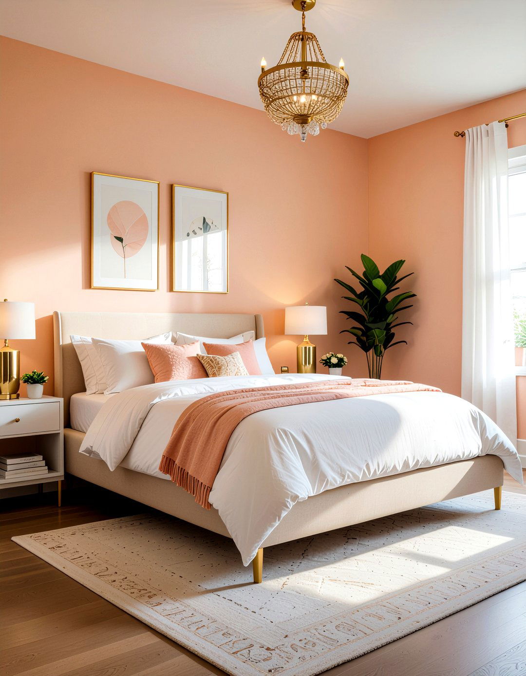 Apricot glow bedroom - 30 warm toned bedroom ideas