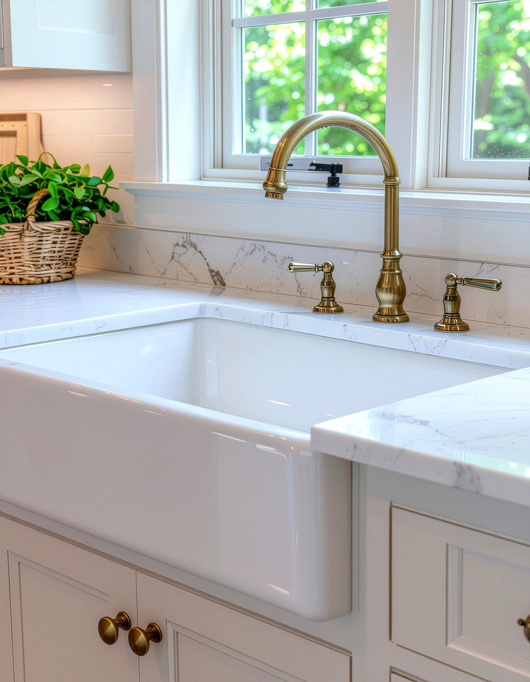 Apron Front Sink - 30 farmhouse home decor ideas