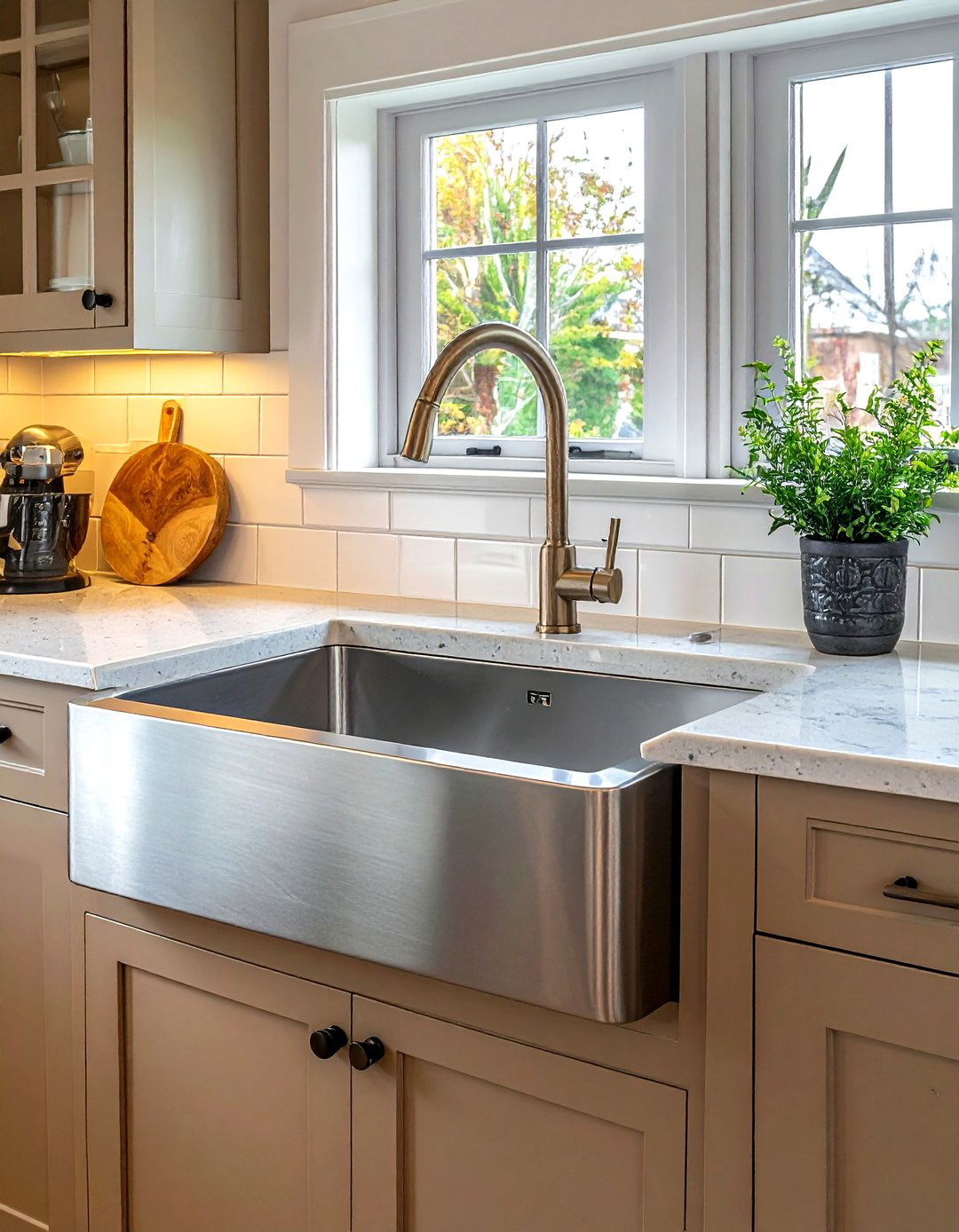 Apron Front Stainless Steel Sink - 30 stainless steel sink kitchen ideas