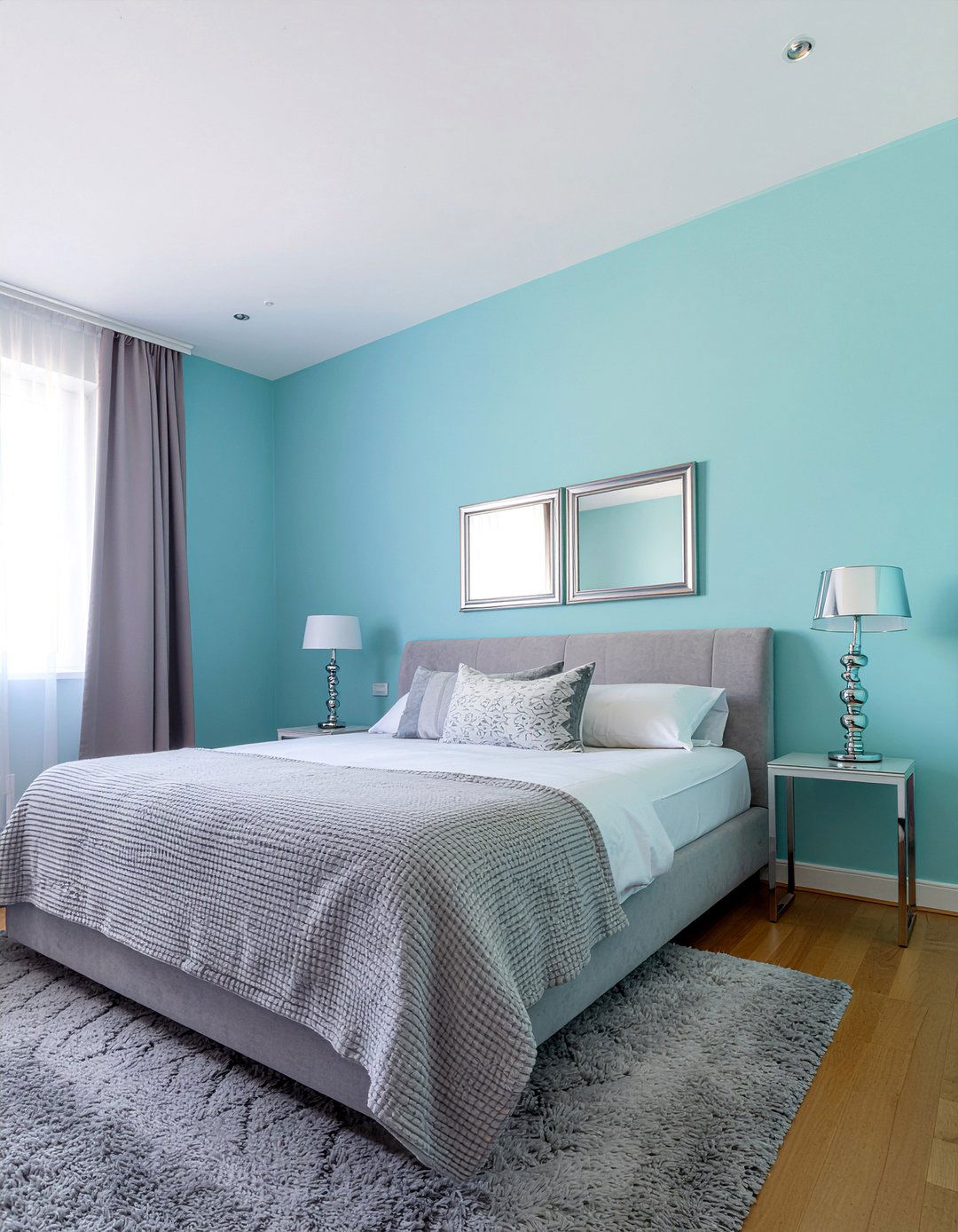 Aqua And Silver Bedroom - 30 aqua bedroom ideas