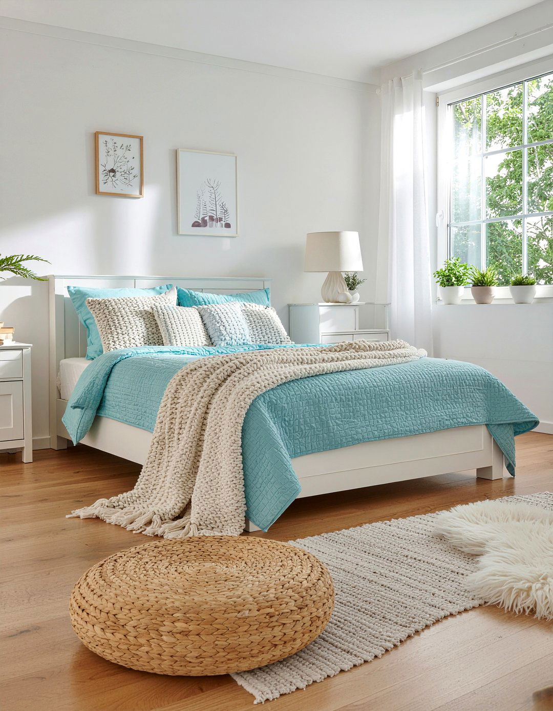 Aqua And White Bedroom - 30 aqua bedroom ideas