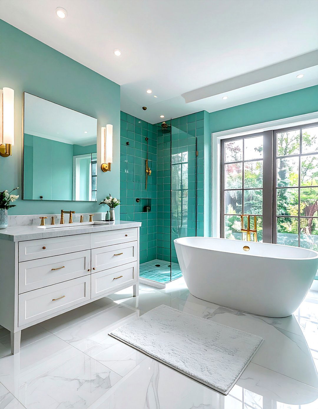 Aqua bathroom - 30 aqua decor ideas