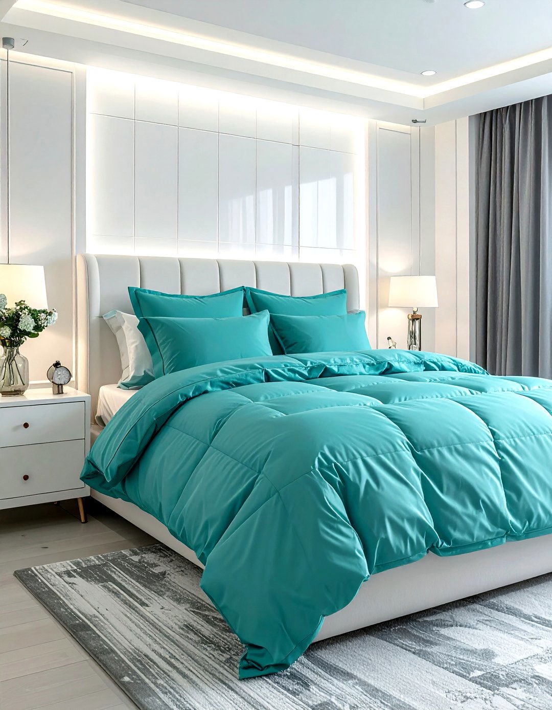 Aqua bedding sets - 30 aqua decor ideas